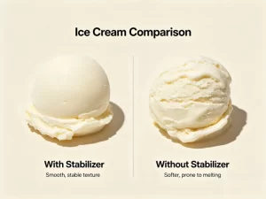 microcrystalline cellulose gel ice cream stabilizer effect