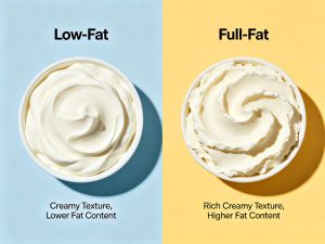 MCC gel fat replacer in low fat dairy products