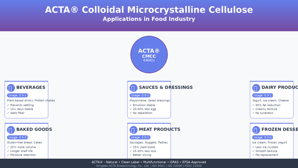 ACTA®Colloidal Microcrystalline Cellulose for Food