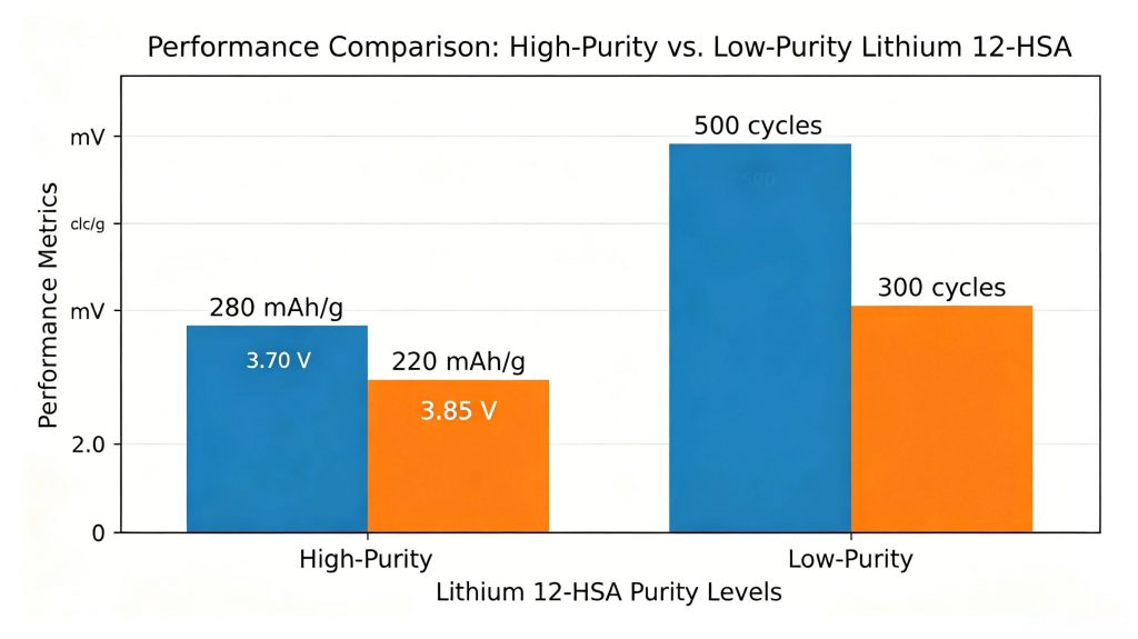 Comparison of oil retention and thixotropic recovery between high-purity and low-purity Lithium 12-HSA grease