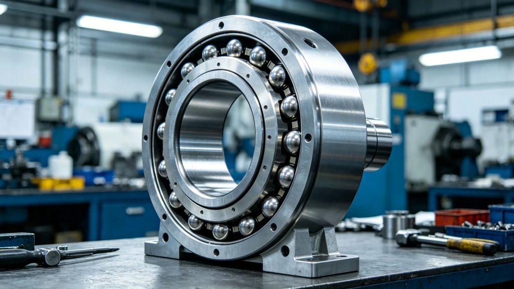 Wind turbine main bearing lubricated with lithium 12-HSA grease