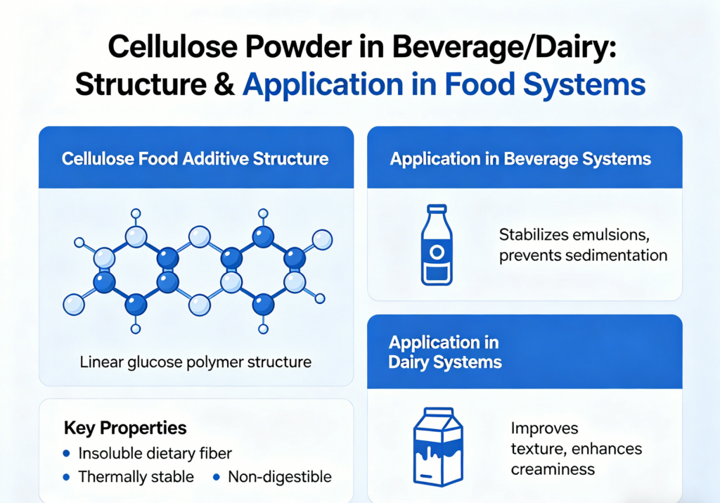 cellulose food additives structure and application in food systems
