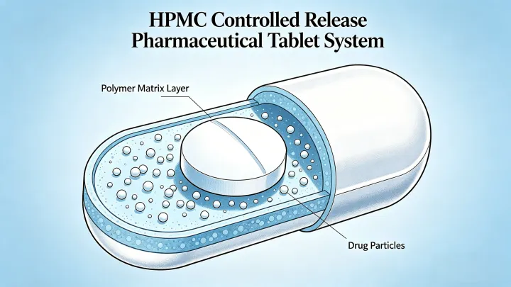 HPMC controlled release pharmaceutical tablet system