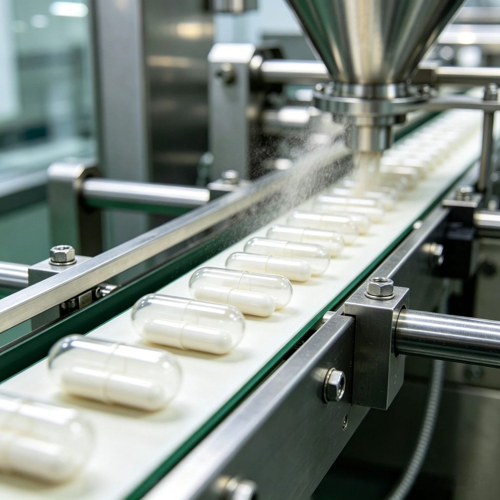 HPMC capsule filling process