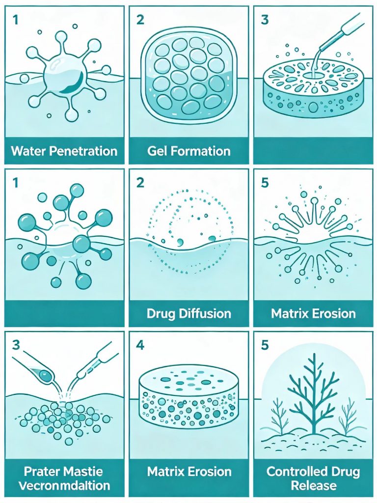 HPMC uses in pharmaceuticals controlled-release matrix