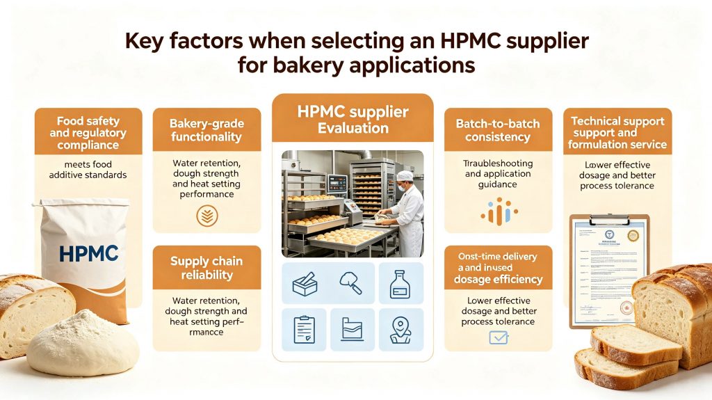 Bakery ingredient supplier selection checklist.