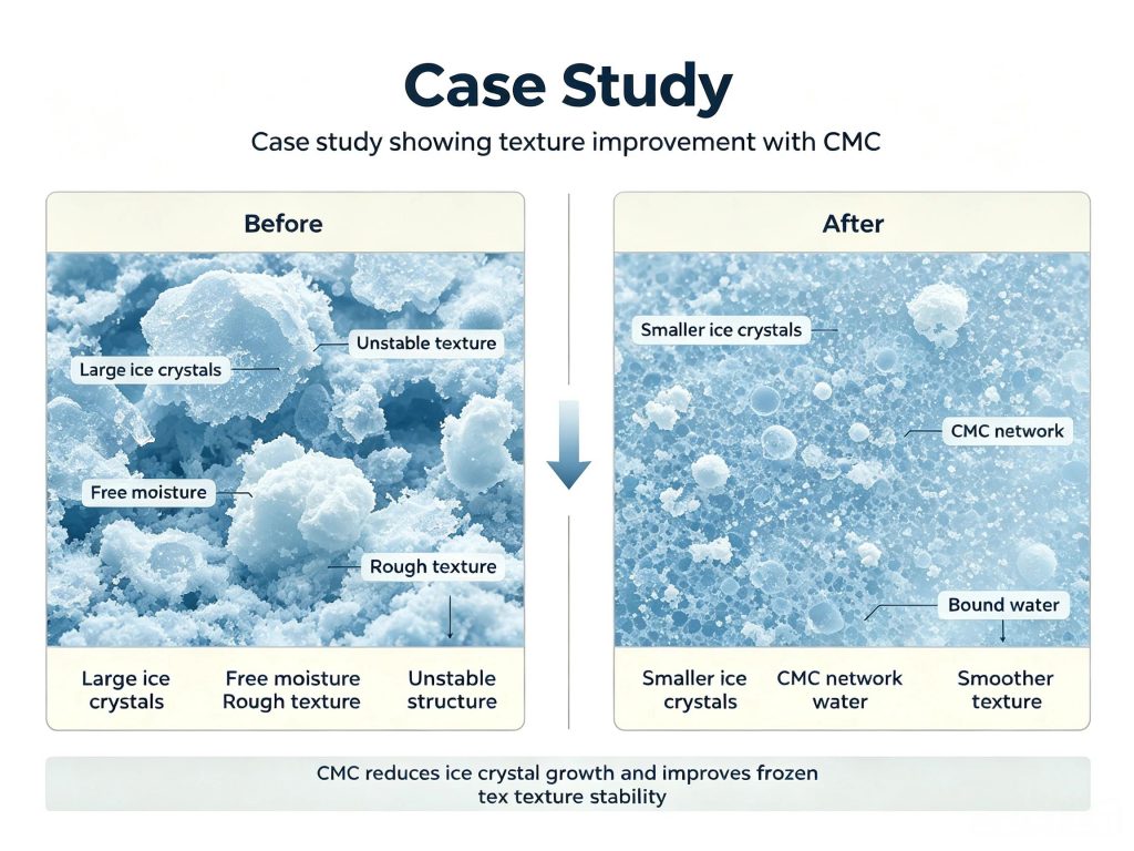 Case study showing texture improvement with CMC