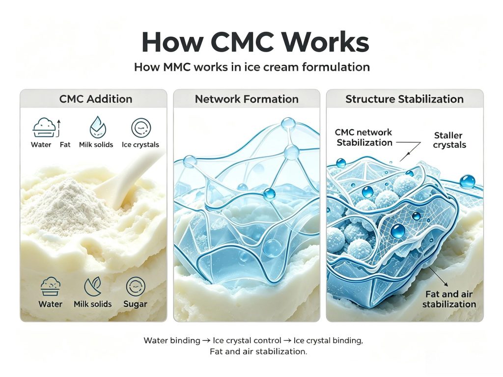 How CMC works in ice cream formulation