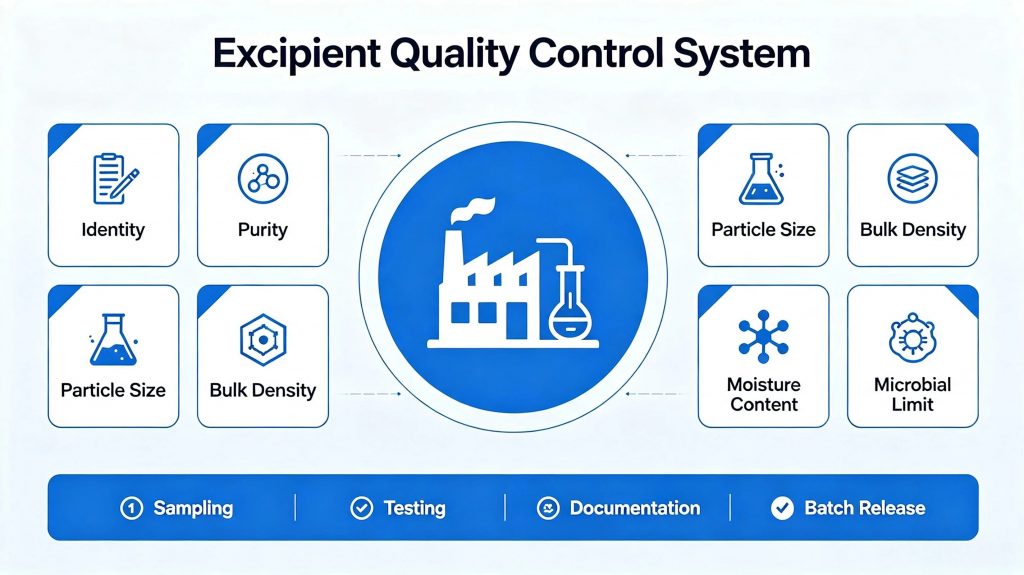Pharmaceutical excipient manufacturer quality control laboratory