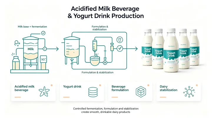 CMC for acidified milk drinks stabilization