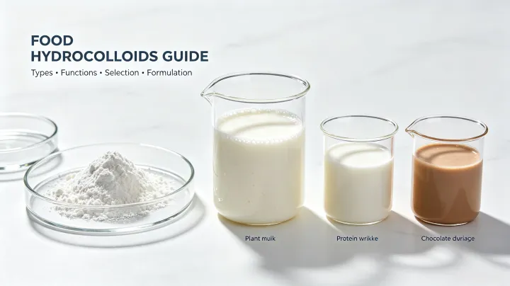 Food hydrocolloids guide for beverage and food formulations